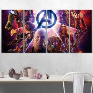 Avengers Wallart Canvas Layout-Four Panels Regular