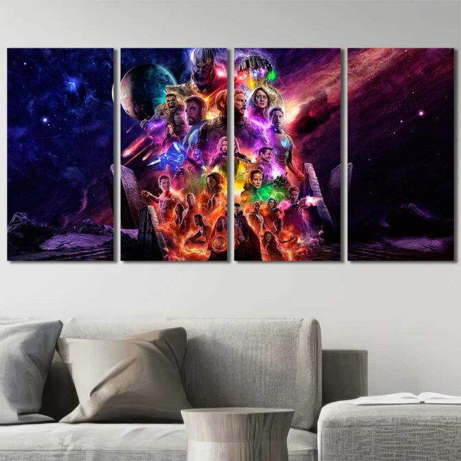 Avengers Big Wall Decor Layout-Four Panels Regular