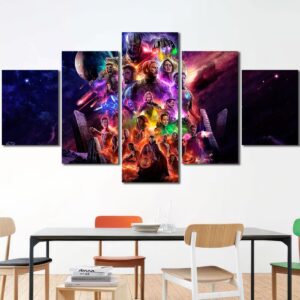 Avengers Big Wall Decor Layout-Five Panels Diamond