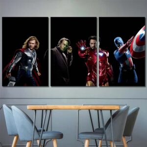 Avengers Art Prints Layout-Three Panels Regular