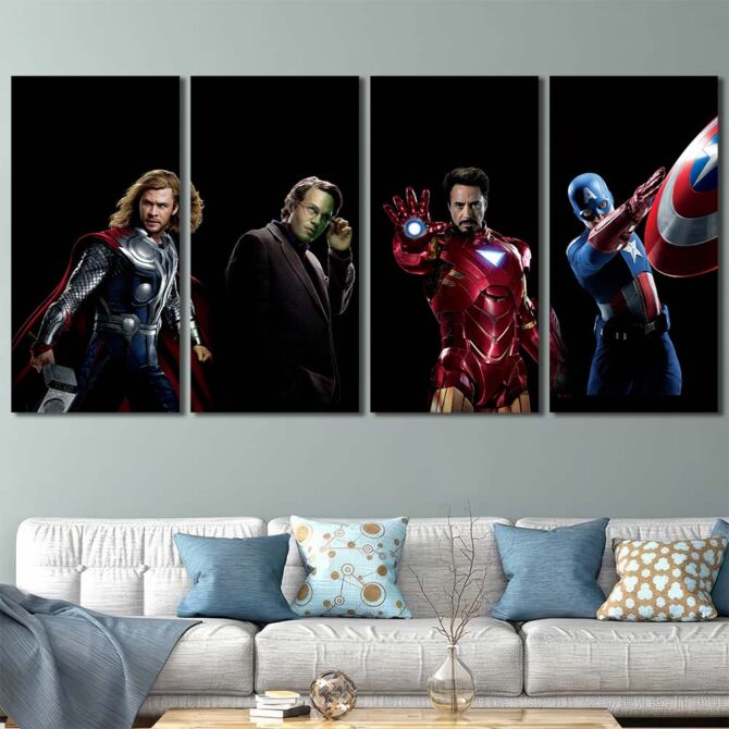 Avengers Art Prints Layout-Four Panels Regular