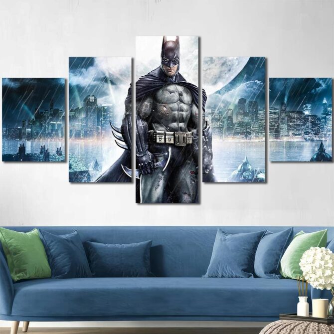 Batman Art Print Layout-Five Panels Diamond