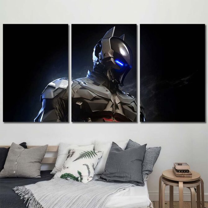 Batman Arkham Knight Canvas Prints Layout-Three Panels Regular