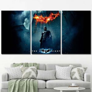 Batman Dark Knight Canvas Painting Layout-Three Panels Regular