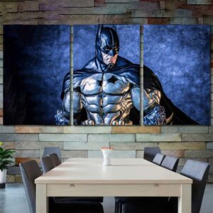 Anime Batman Wall Decor Layout-Three Panels Regular