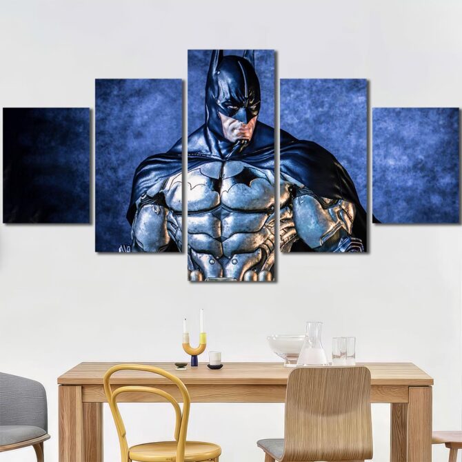 Anime Batman Wall Decor Layout-Five Panels Diamond