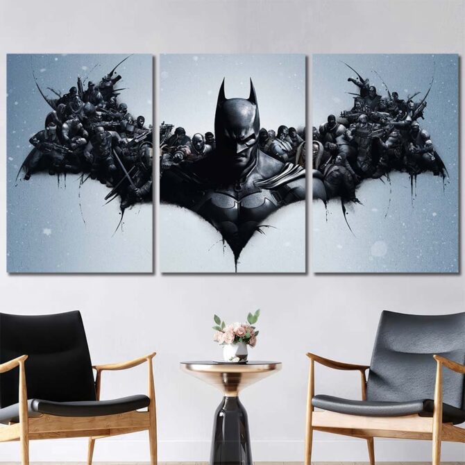 Batman Canvas Picture Layout-Three Panels Regular