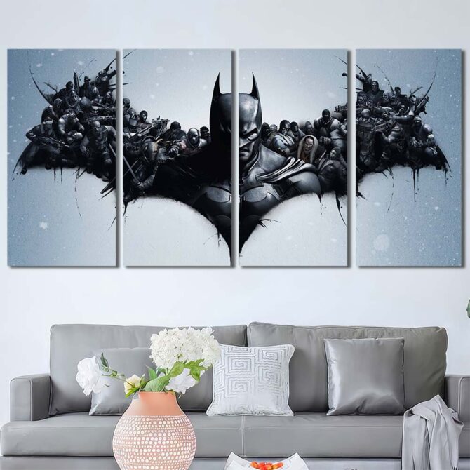 Batman Canvas Picture Layout-Four Panels Regular