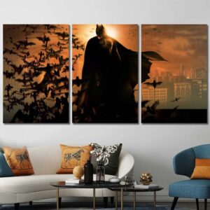 Batman Art Painting Layout-Three Panels Regular