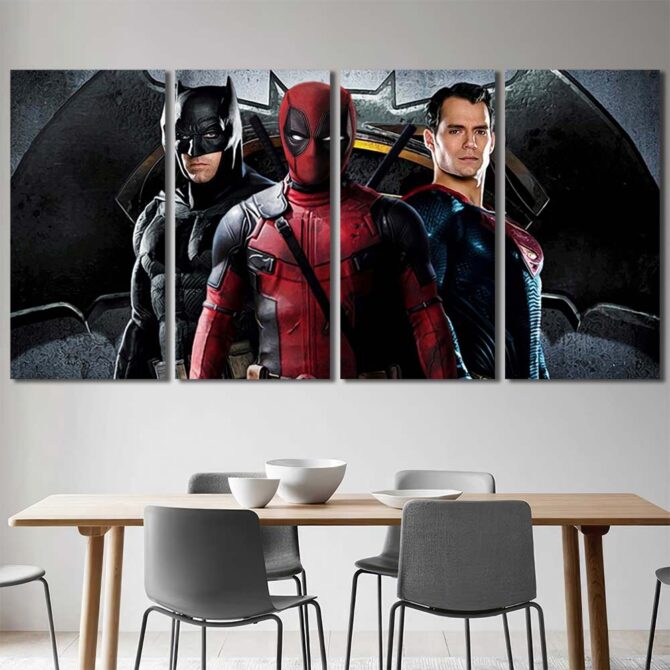 Superheros Artwork Layout-Four Panels Regular