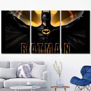 Batman Poster Printed Canvas Layout-Three Panels Regular