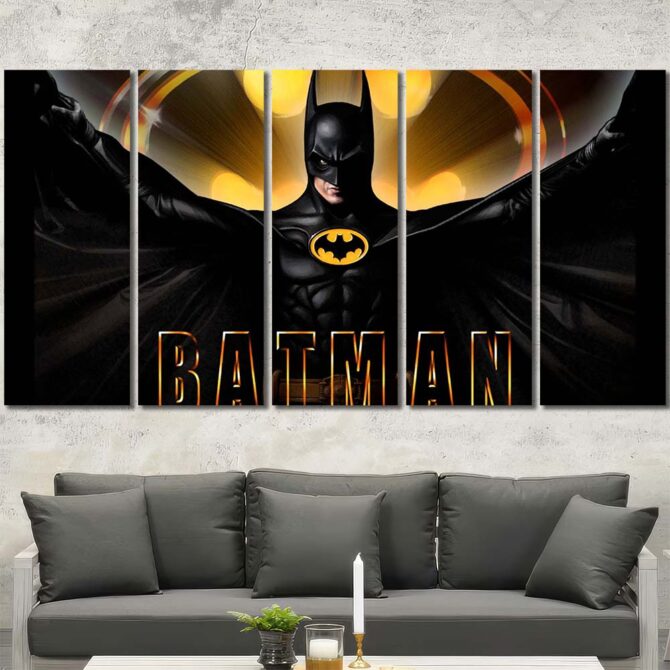 Batman Poster Printed Canvas Layout-Five Panels Regular