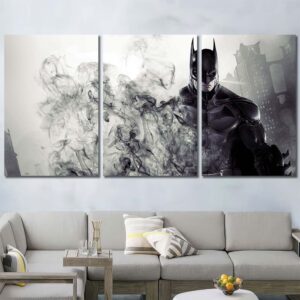Batman Superhero Art Wall Art Layout-Three Panels Regular