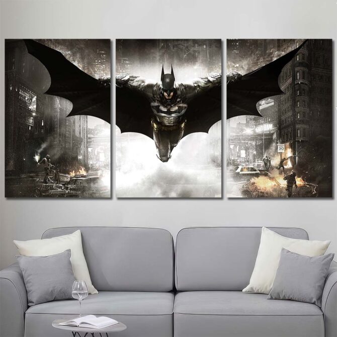 Batman In Night Art Prints Layout-Three Panels Regular
