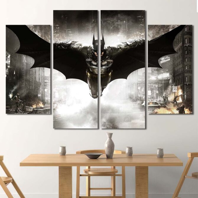 Batman In Night Art Prints Layout-Four Panels Diamond