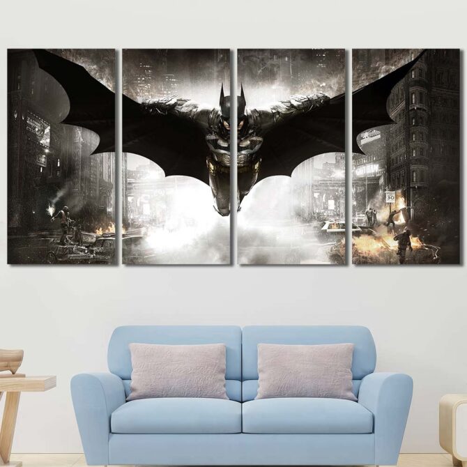 Batman In Night Art Prints Layout-Four Panels Regular