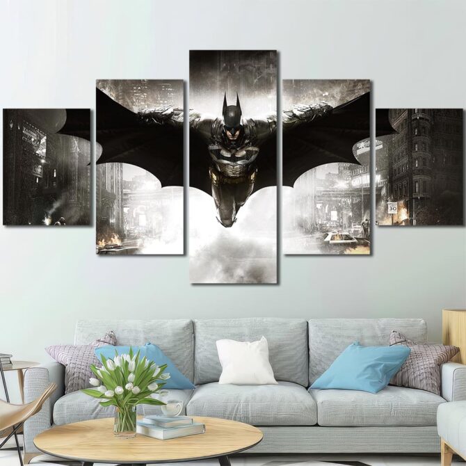 Batman In Night Art Prints Layout-Five Panels Diamond