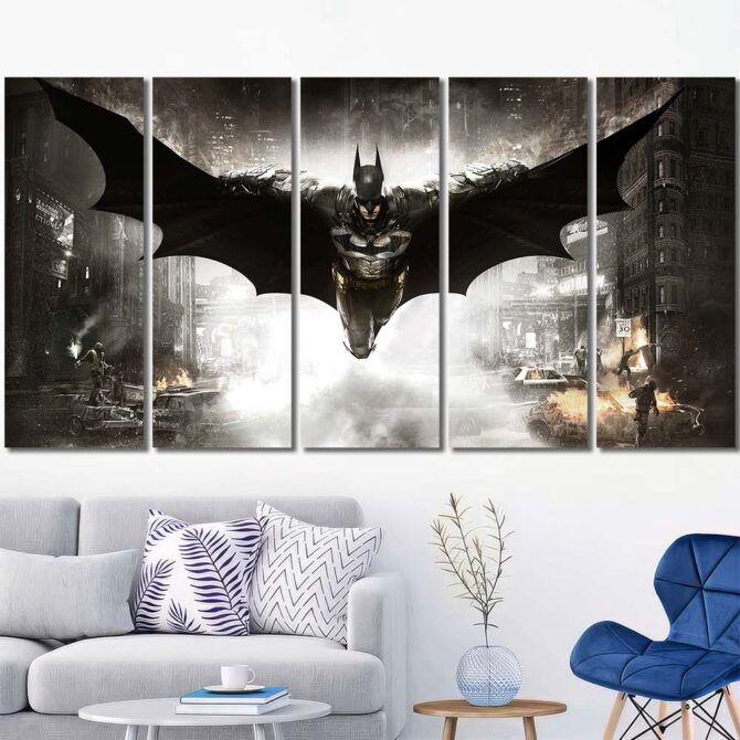 Batman In Night Art Prints Layout-Five Panels Regular
