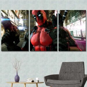 Deadpool Movie Framed Canvas Layout-Three Panels Regular