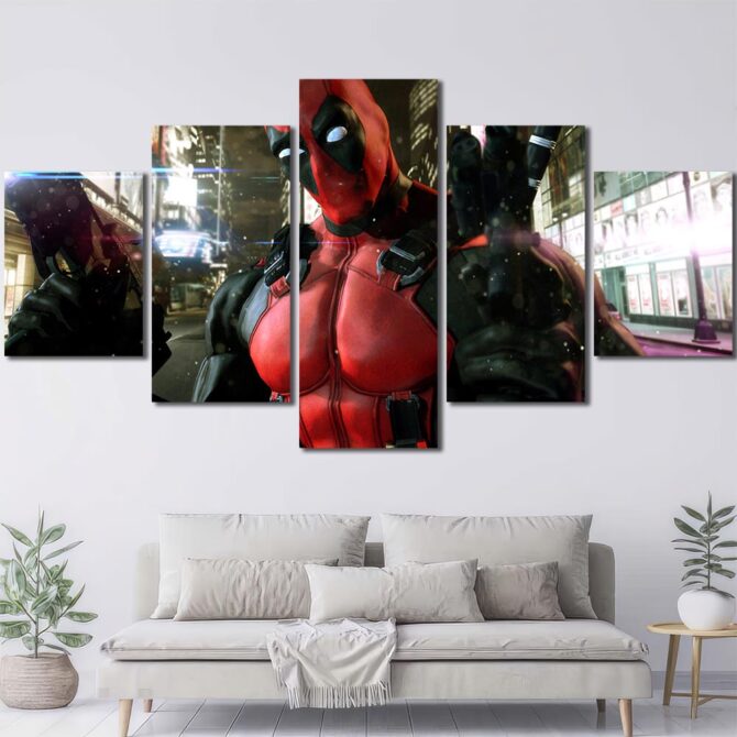 Deadpool Movie Framed Canvas Layout-Five Panels Diamond