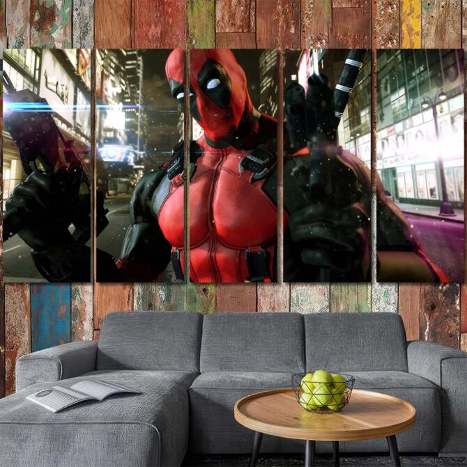 Deadpool Movie Framed Canvas Layout-Five Panels Regular