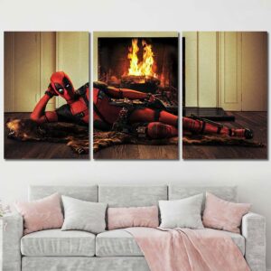 Comic Deadpool Art Prints Layout-Three Panels Regular