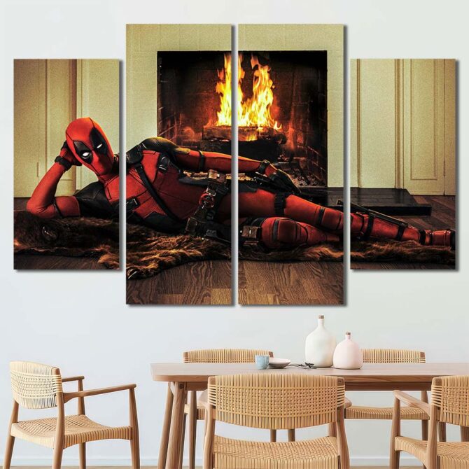 Comic Deadpool Art Prints Layout-Four Panels Diamond
