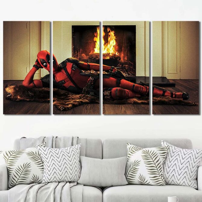 Comic Deadpool Art Prints Layout-Four Panels Regular