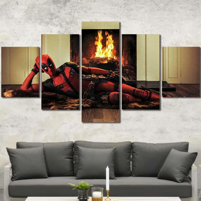 Comic Deadpool Art Prints Layout-Five Panels Diamond