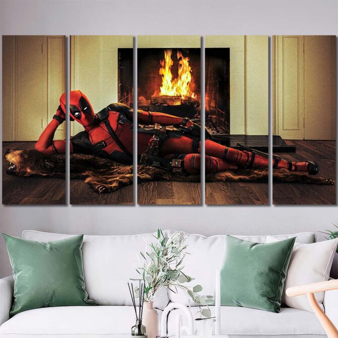 Comic Deadpool Art Prints Layout-Five Panels Regular
