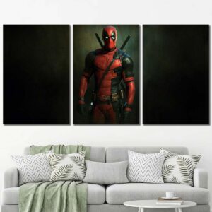 Deadpool Art Print Layout-Three Panels Regular