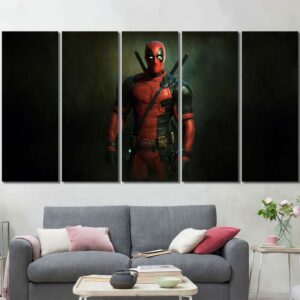 Deadpool Art Print Layout-Five Panels Regular