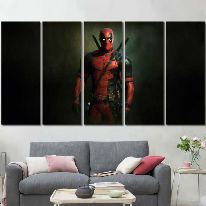 Deadpool Art Print Layout-Five Panels Regular