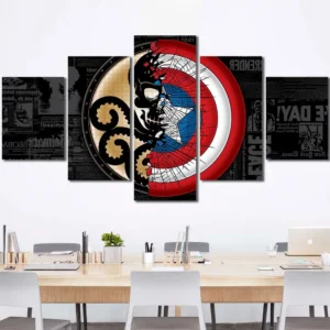 Captain America Steampunk Captain America Canvas Wall Art – Collector Wall Print