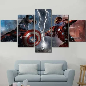 Civil War Battle Scene Canvas Wall Art – Premium Collector Print