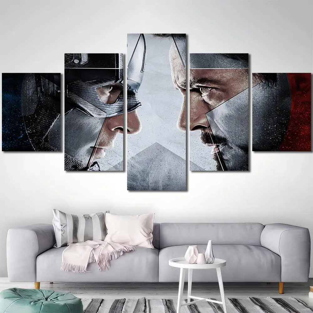 Civil War Captain America Civil Canvas Wall Art – Premium Collector Print