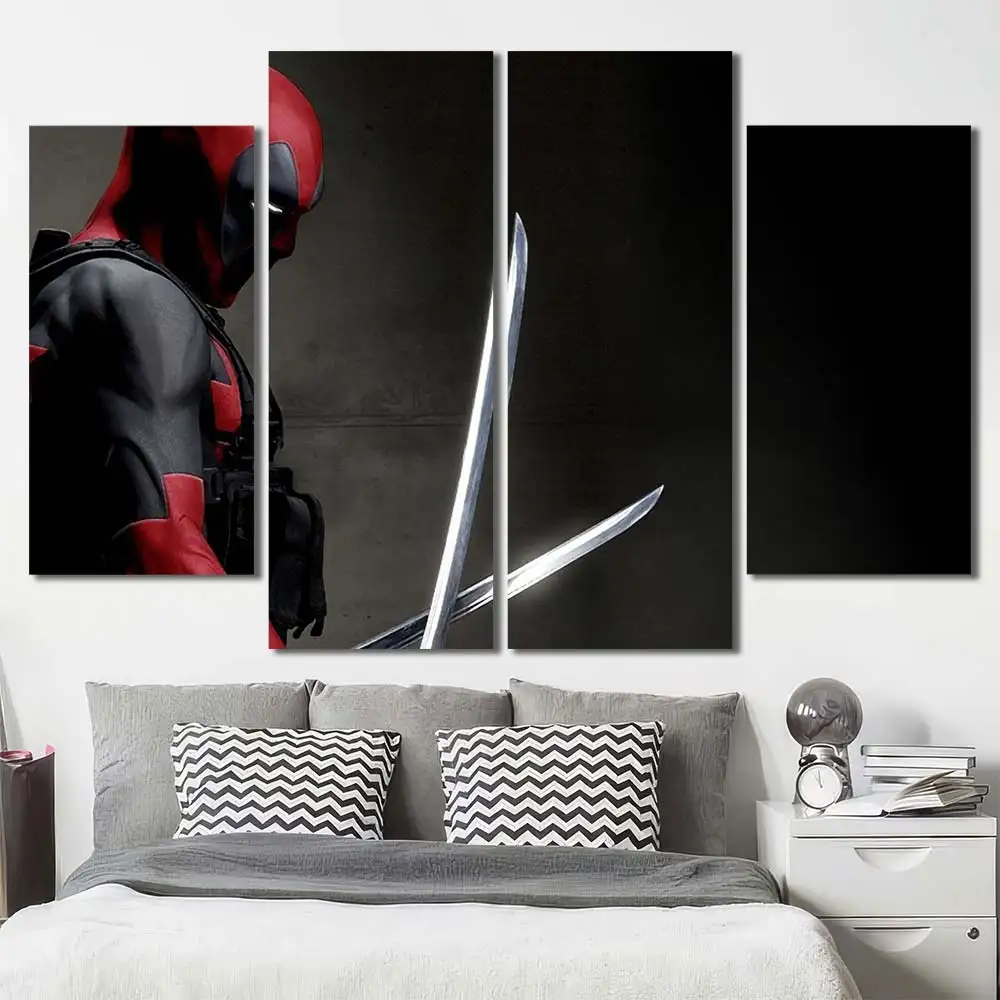 Deadpool Katana Warrior Canvas Wall Art – Premium Collector Print - Image 3