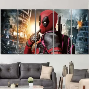 Deadpool Urban Hero Canvas Wall Art – Premium Collector Print