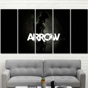 Green Arrow Dark Vigilante Canvas Wall Art – Premium Collector Print