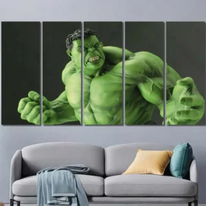 Hulk Heroic Portrait Canvas Wall Art – Premium Collector Print