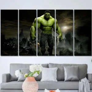 Hulk Smash City Canvas Wall Art – Premium Collector Print