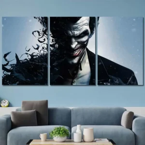 Joker Dark Chaos Portrait Canvas Wall Art – Premium Collector Print