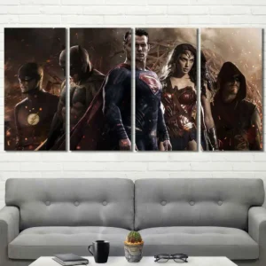 Justice League Heroes United Canvas Wall Art – Premium Collector Print