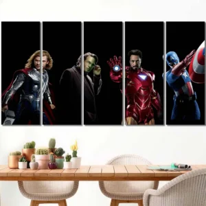 Marvel Heroes United Canvas Wall Art – Premium Collector Print