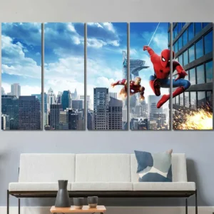 Spider-Man Dynamic Pose Canvas Wall Art – Premium Collector Print