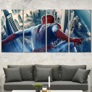 Spider-Man Skyline Guardian Canvas Wall Art – Premium Collector Print