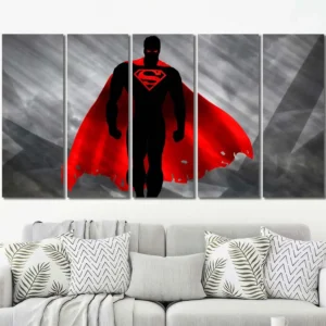 Superman Shadow Hero Canvas Wall Art – Premium Collector Print